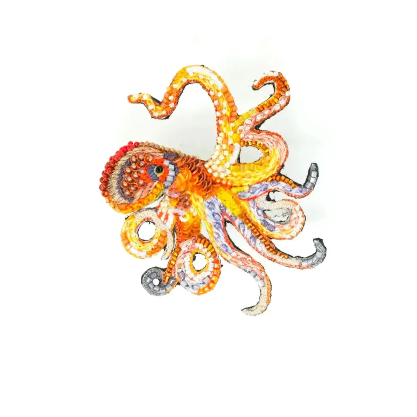 Common Octopus Brooch