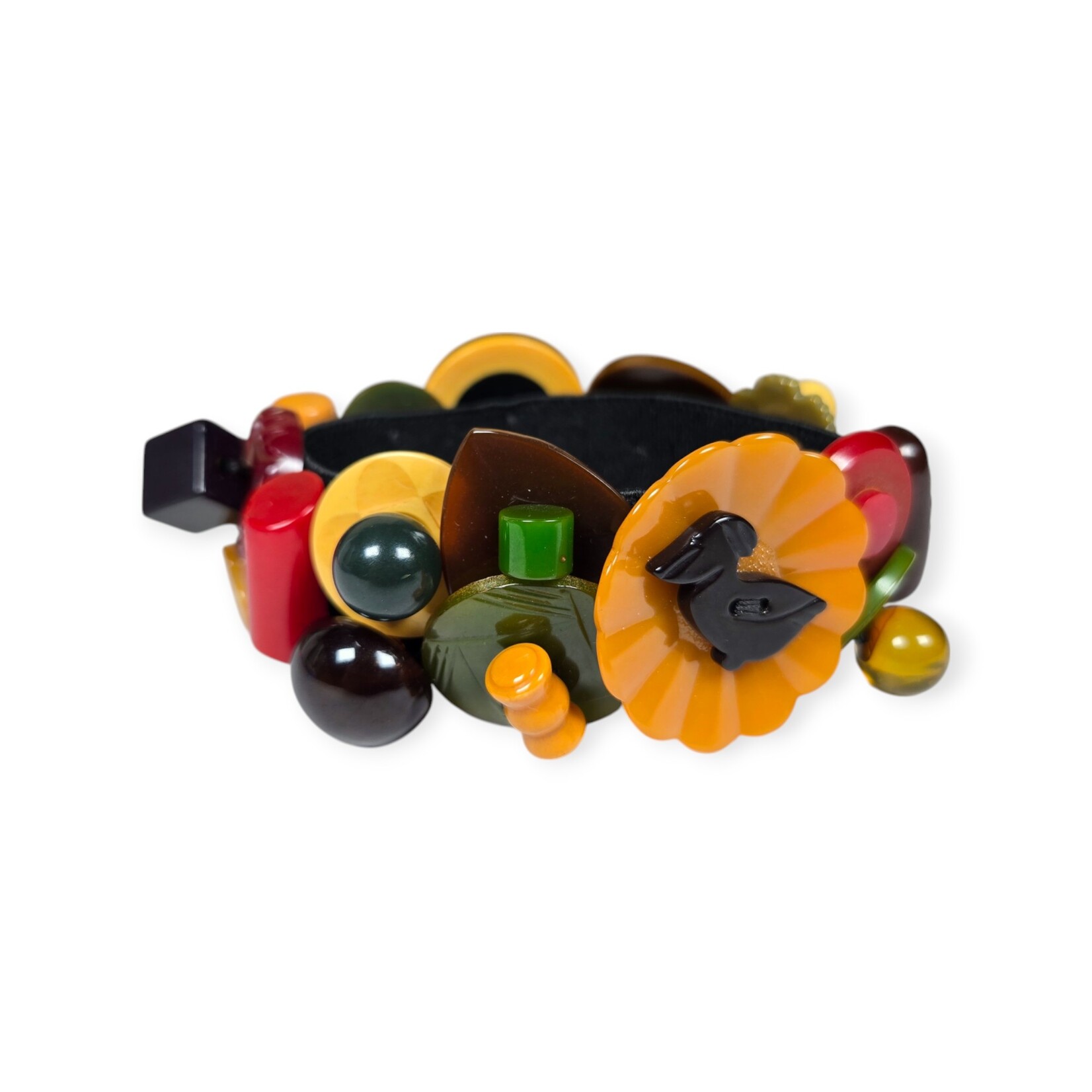 Miriam Johnson Bakelite Button Bracelet