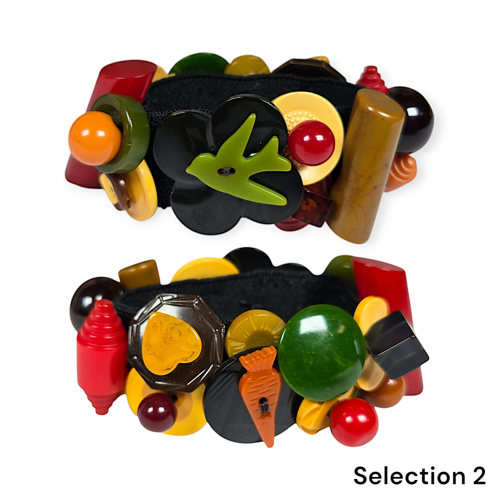 Miriam Johnson Bakelite Button Bracelet