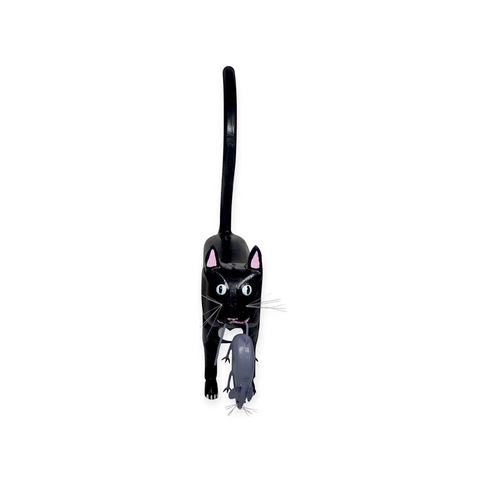 Money's Folk Art Cat with Mouse
