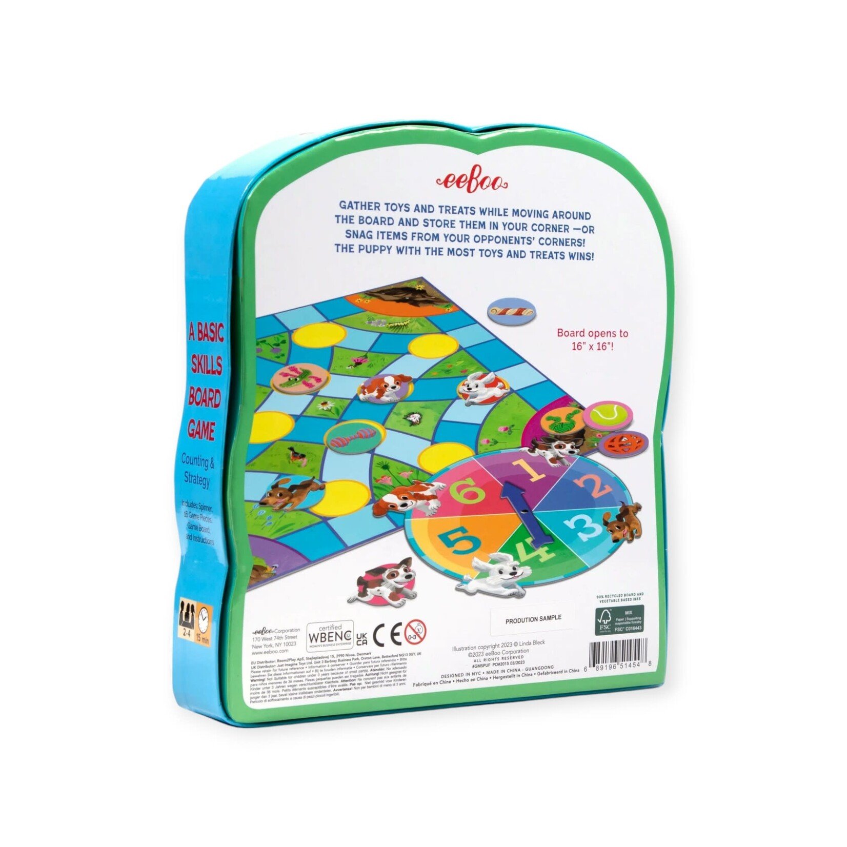 Eeboo Puppy Fuffle Shaped Board Game