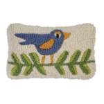 Blue Bird on Branch Pillow