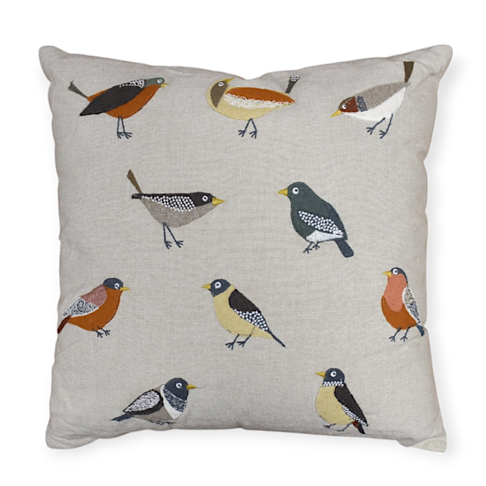 Natural Habitat Ten Birds Pillow