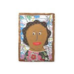 Folk Keeper Gallery Antiques Girl Wooden Magnet
