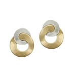 Marjorie Baer Accessories Inc. Intertwined Wide Ring Post Earring