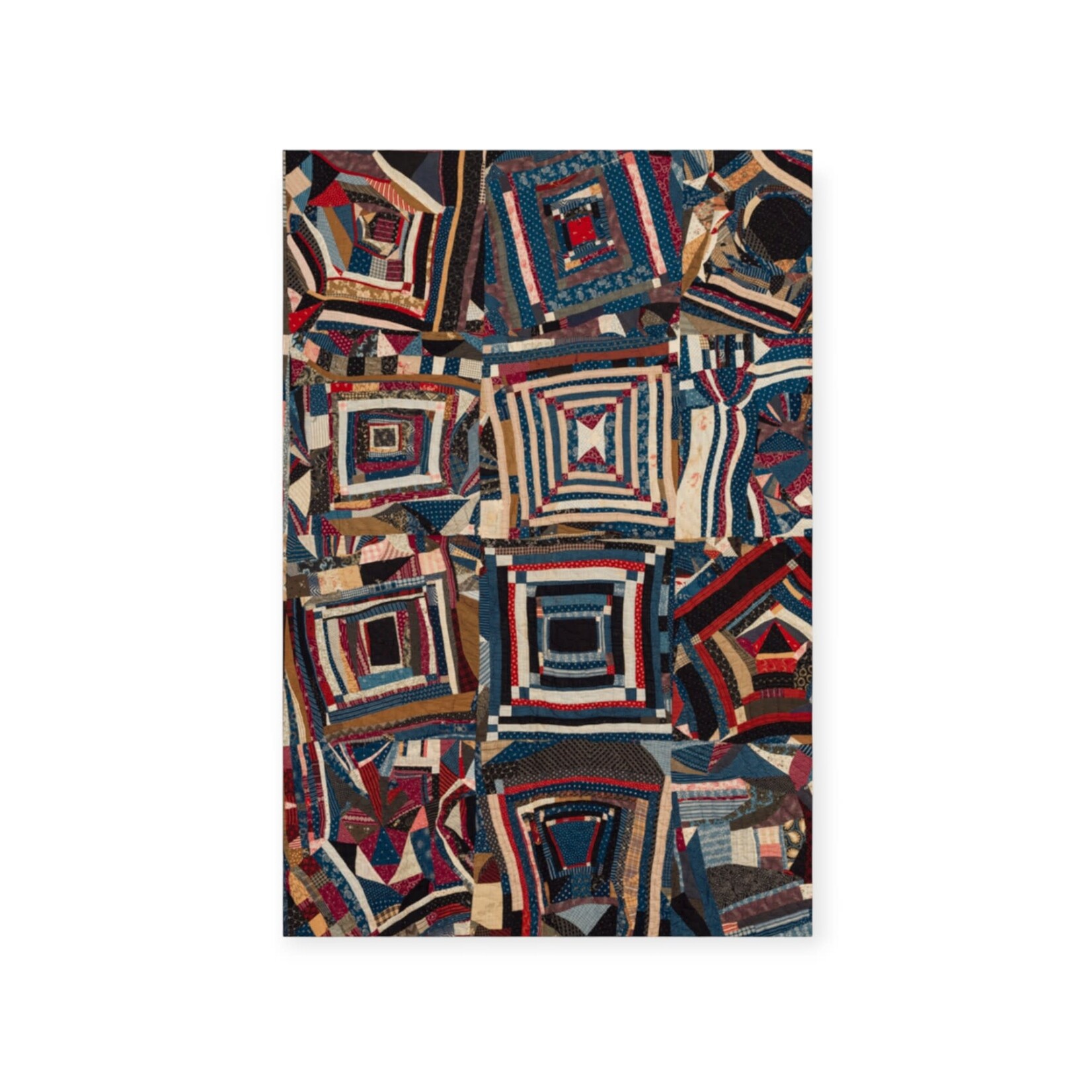 Museum Store Products Ecology Postcard Log Cabin Variation Quilt