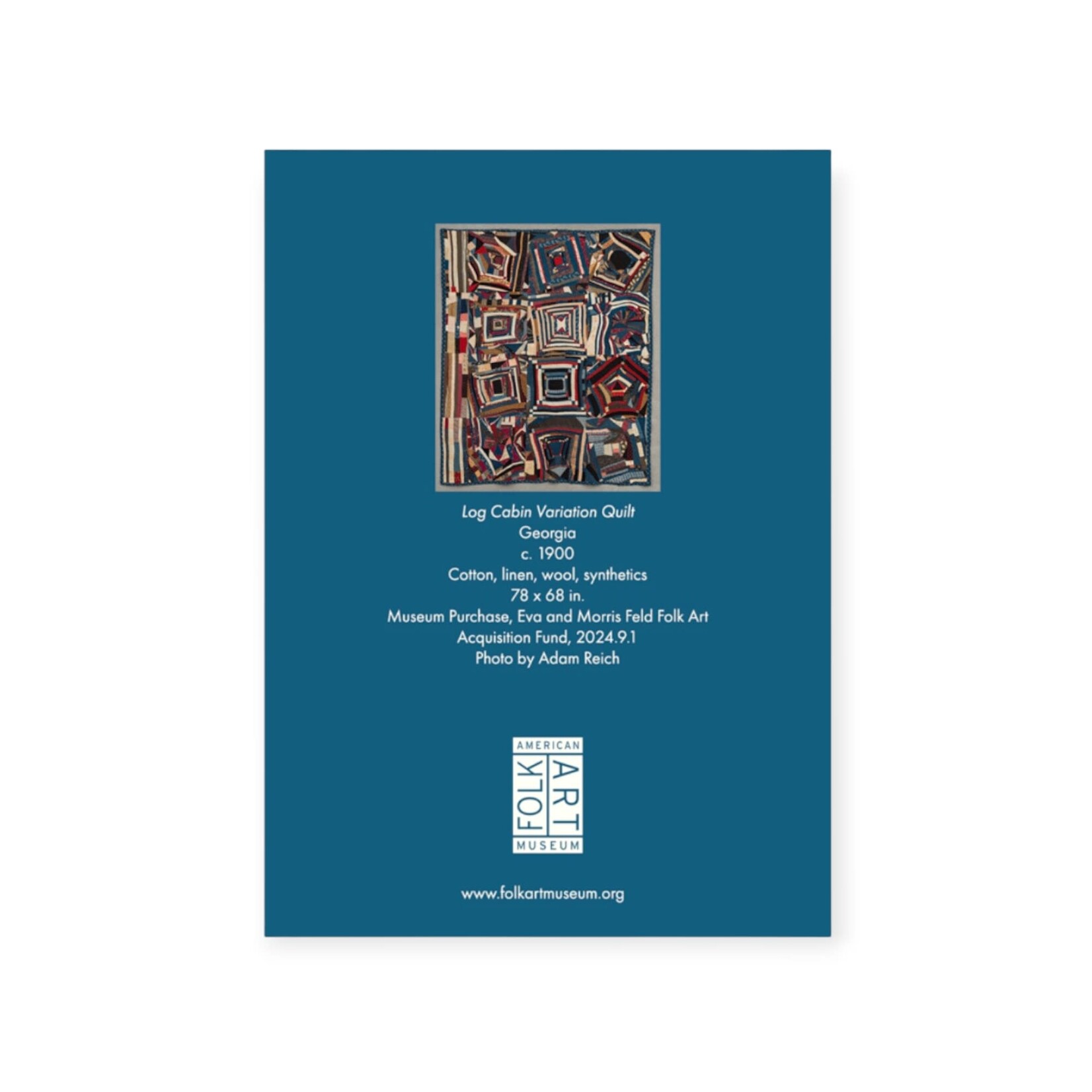Museum Store Products Ecology Magnet Log Cabin Variation Quilt