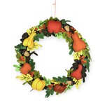 Stitch By Stitch Wreath of Pumpkins & Acorns