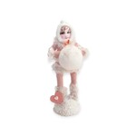 Vintage by Crystal Warm Girl with Snowball Figure