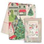 Cavallini Papers & Co. Inc Holiday Tea Towel Christmas Village