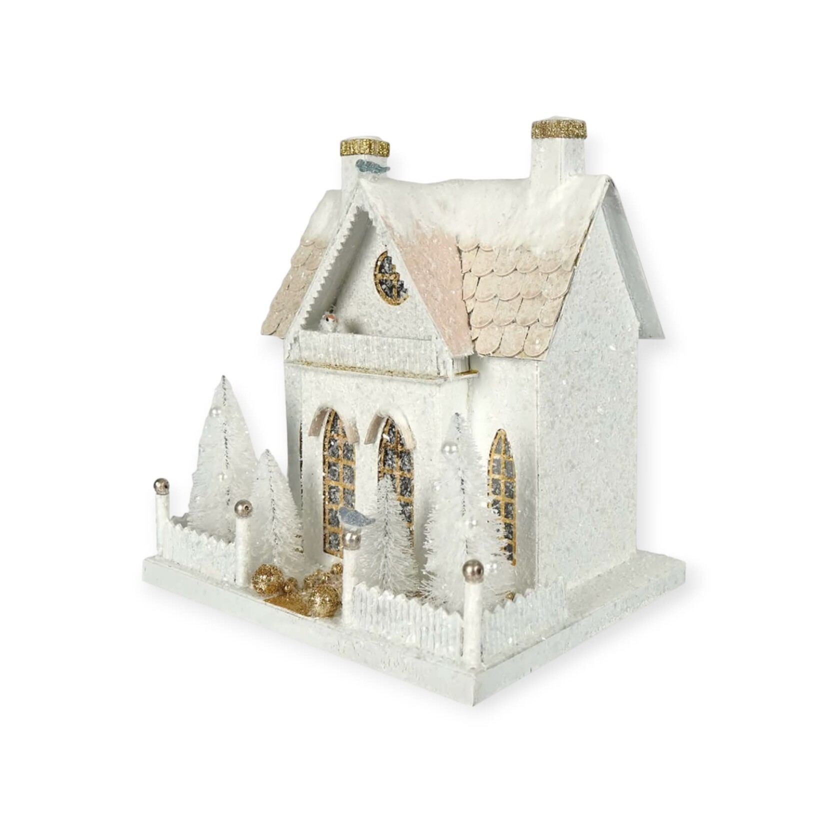 Cody Foster & Co. Glitter Winter Cottage