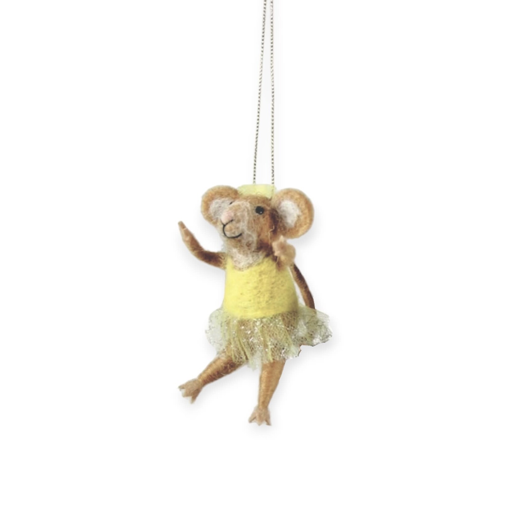 Cody Foster & Co. Felt Ballerina Mouse Ornament