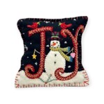 Stitch By Stitch Snowman Joy Pillow