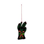 Stitch By Stitch Black Glove Candy Canes Ornament