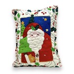 New World Arts Santa Holding Tree Pillow