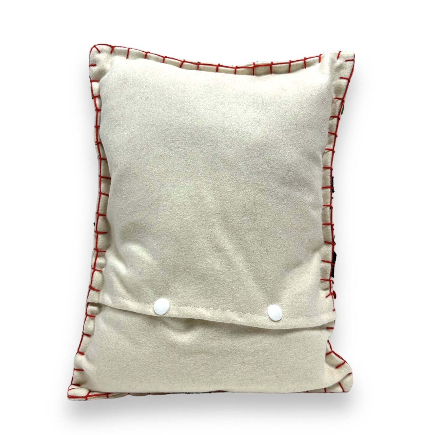 New World Arts Santa Holding Tree Pillow