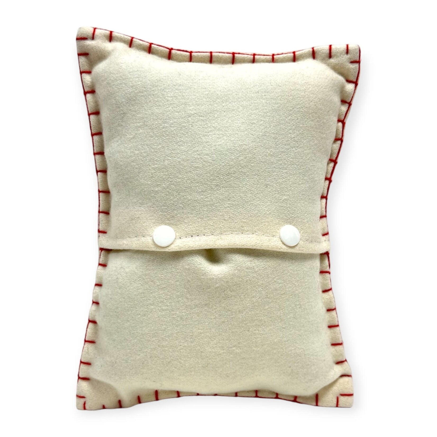 New World Arts Wreath & Cardinal Pillow