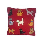 New World Arts Nine Dogs Pillow