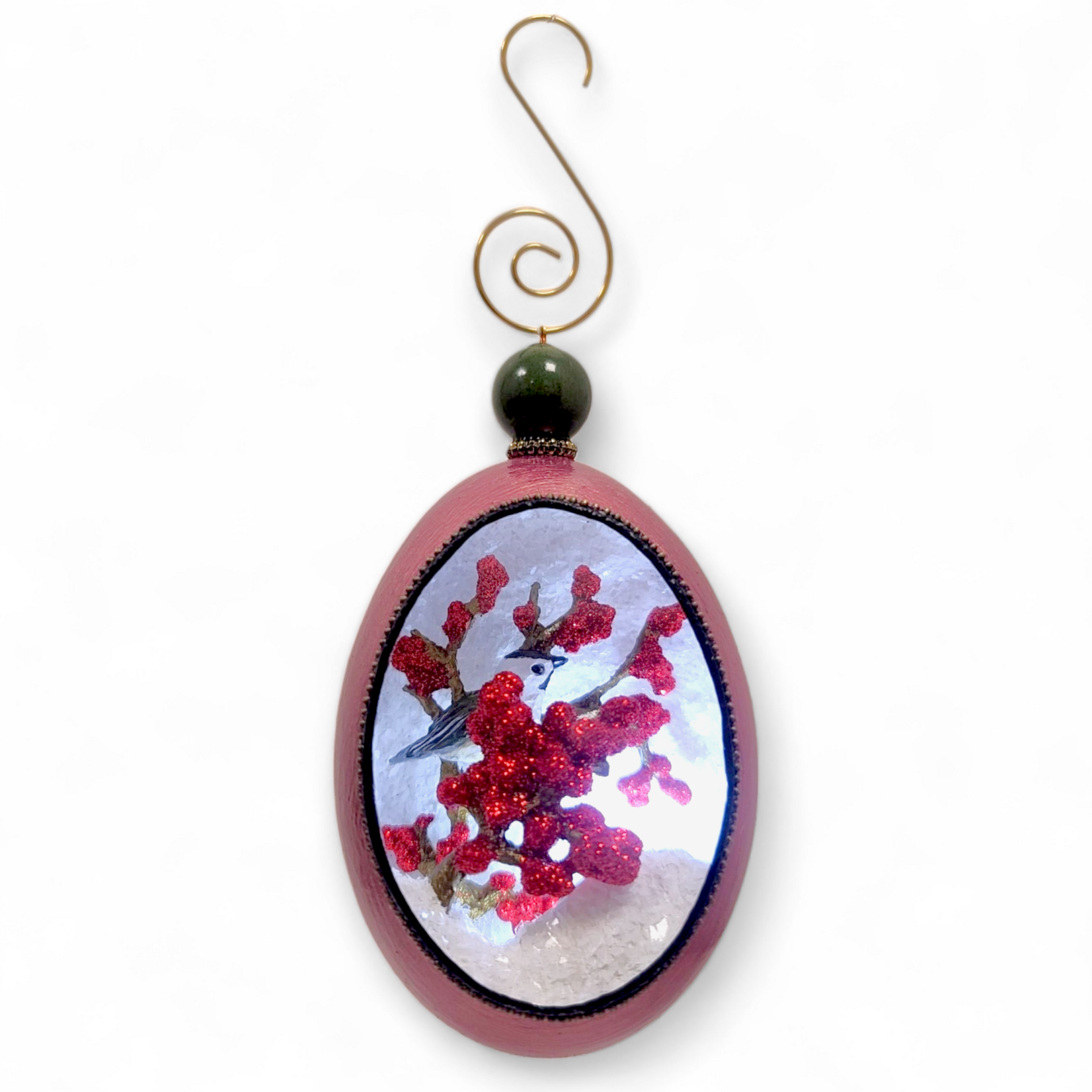 JBW Studio Winter Berries Egg Orn