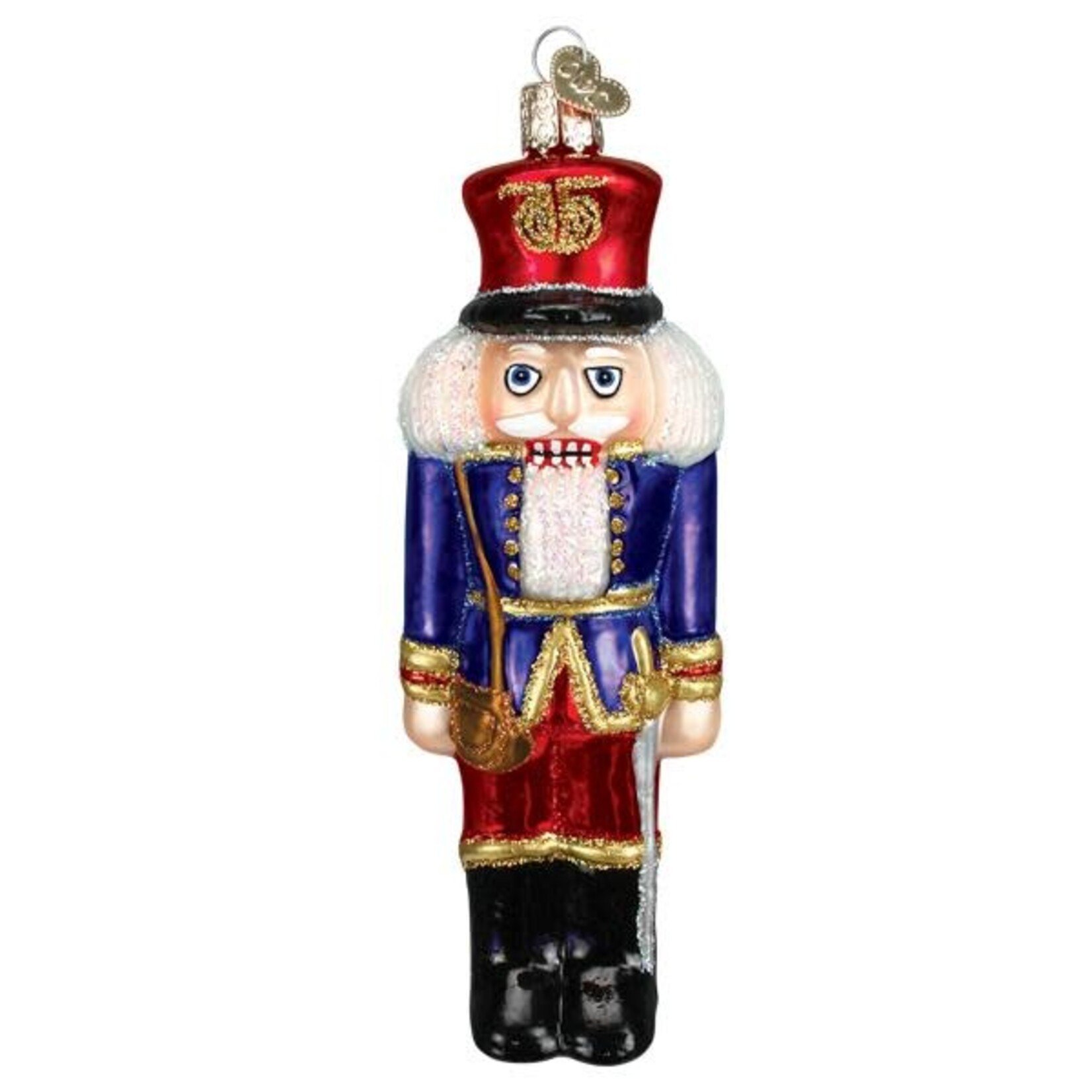 Old World Christmas Blue Coat Nutcracker Ornament