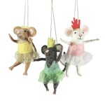 Cody Foster & Co. Felt Ballerina Mouse Ornament