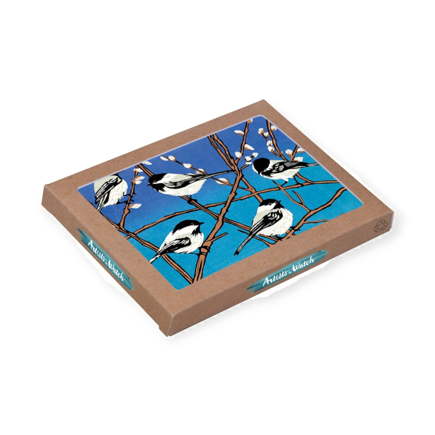 Artists To Watch Boxed Holiday Cards Chickadees