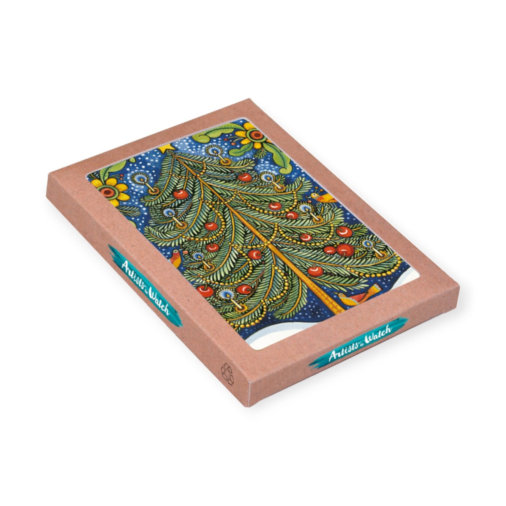 Artists To Watch Boxed Holiday Cards Old World Tree