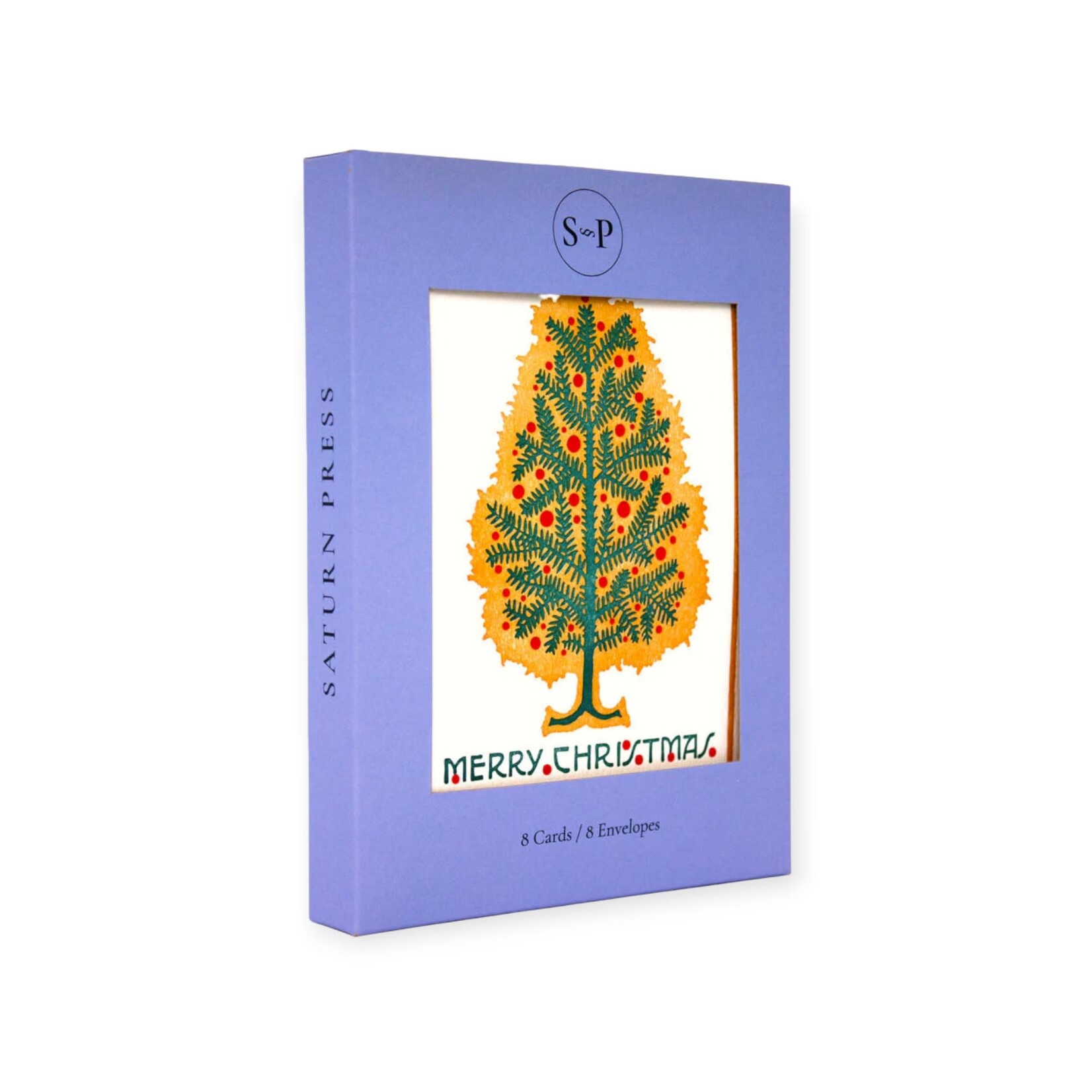Saturn Press Evergreen Holiday Boxed Cards