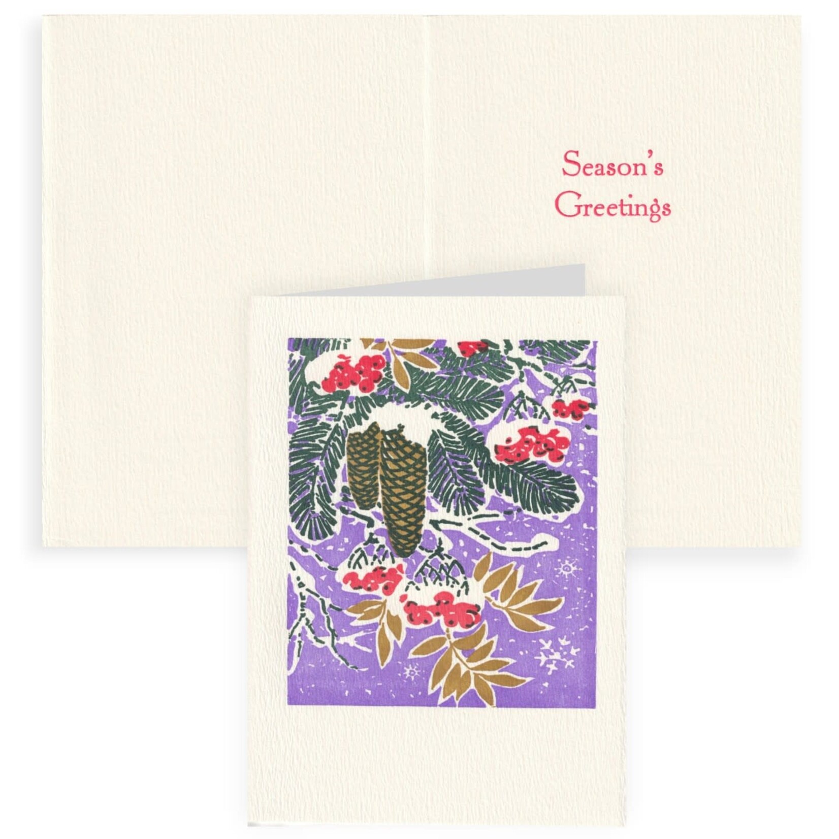 Saturn Press Bough Box of Holiday Cards