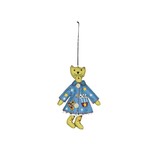 Stitch By Stitch Yellow Cat Blue Jacket Ornament