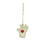 Stitch By Stitch White Glove Red Heart Ornament