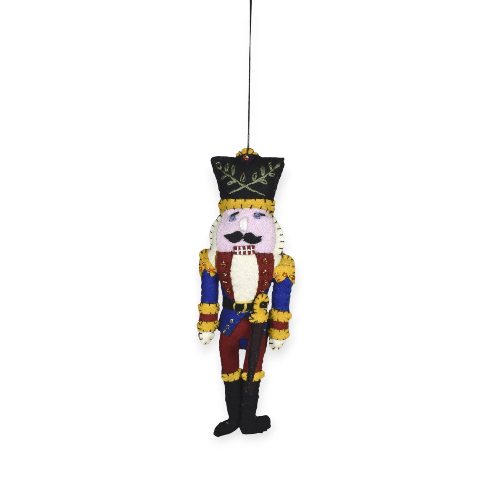 Stitch By Stitch Blue Nutcracker Ornament