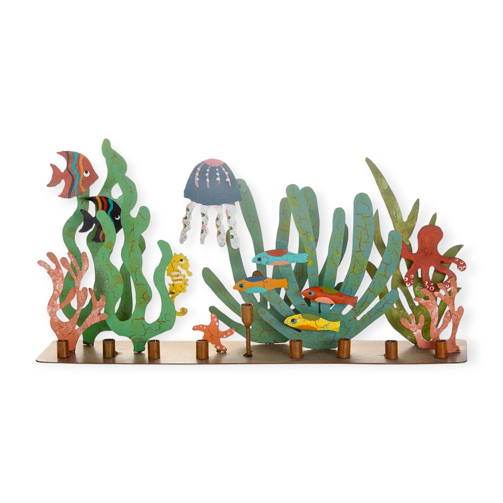 Legacy Fine Gifts & Judaica Metal Menorah Coral Reef
