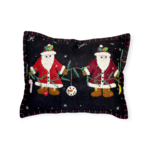 New World Arts Adorned Santa Pillow