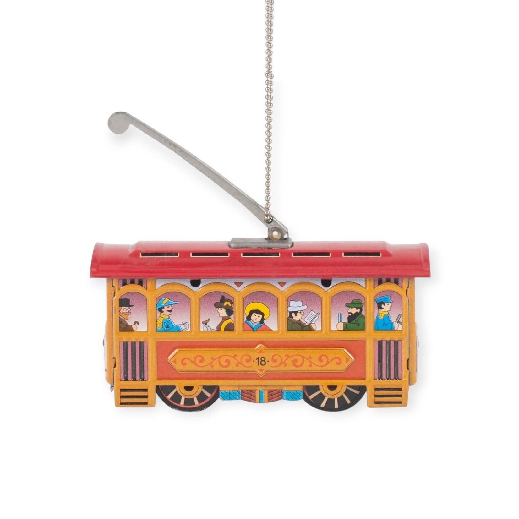 Alexander Taron Inc Cable Car Tin Ornament