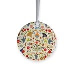 Museum Store Products Ecology Round Ornament Pot of Flowers