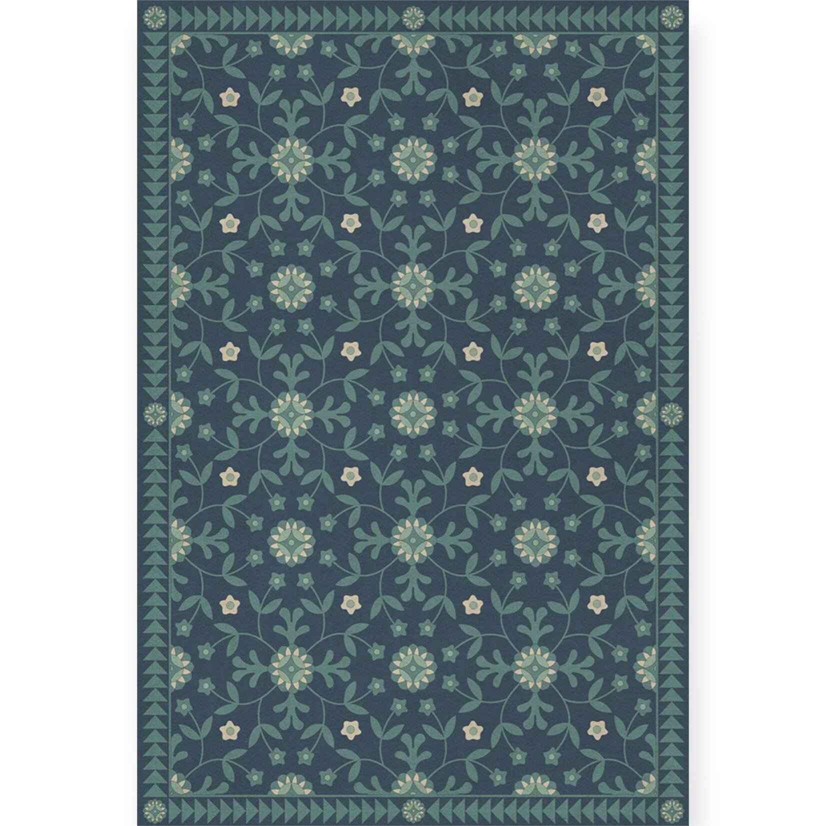 Whig Rose Vintage Vinyl Floorcloths