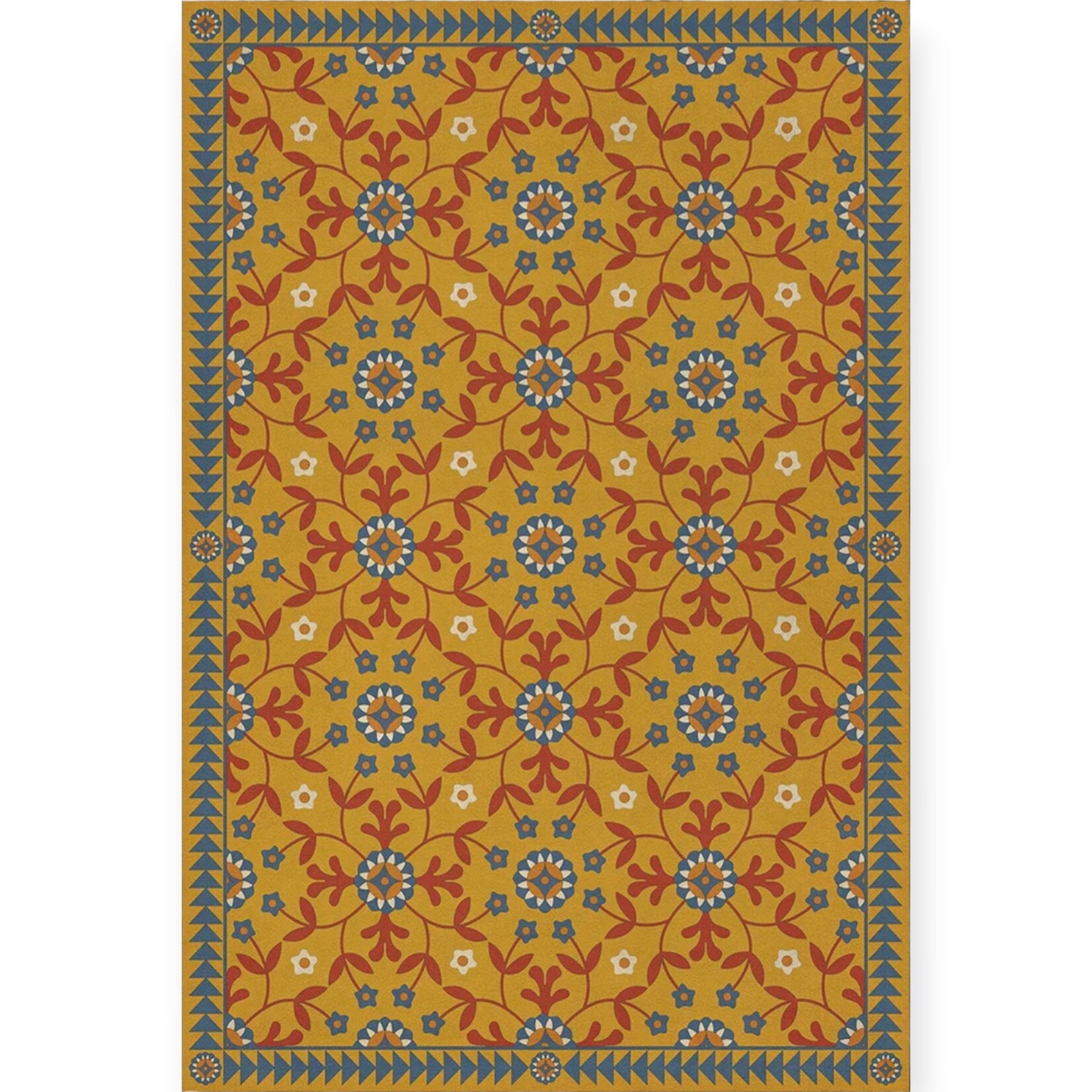 Whig Rose Vintage Vinyl Floorcloths