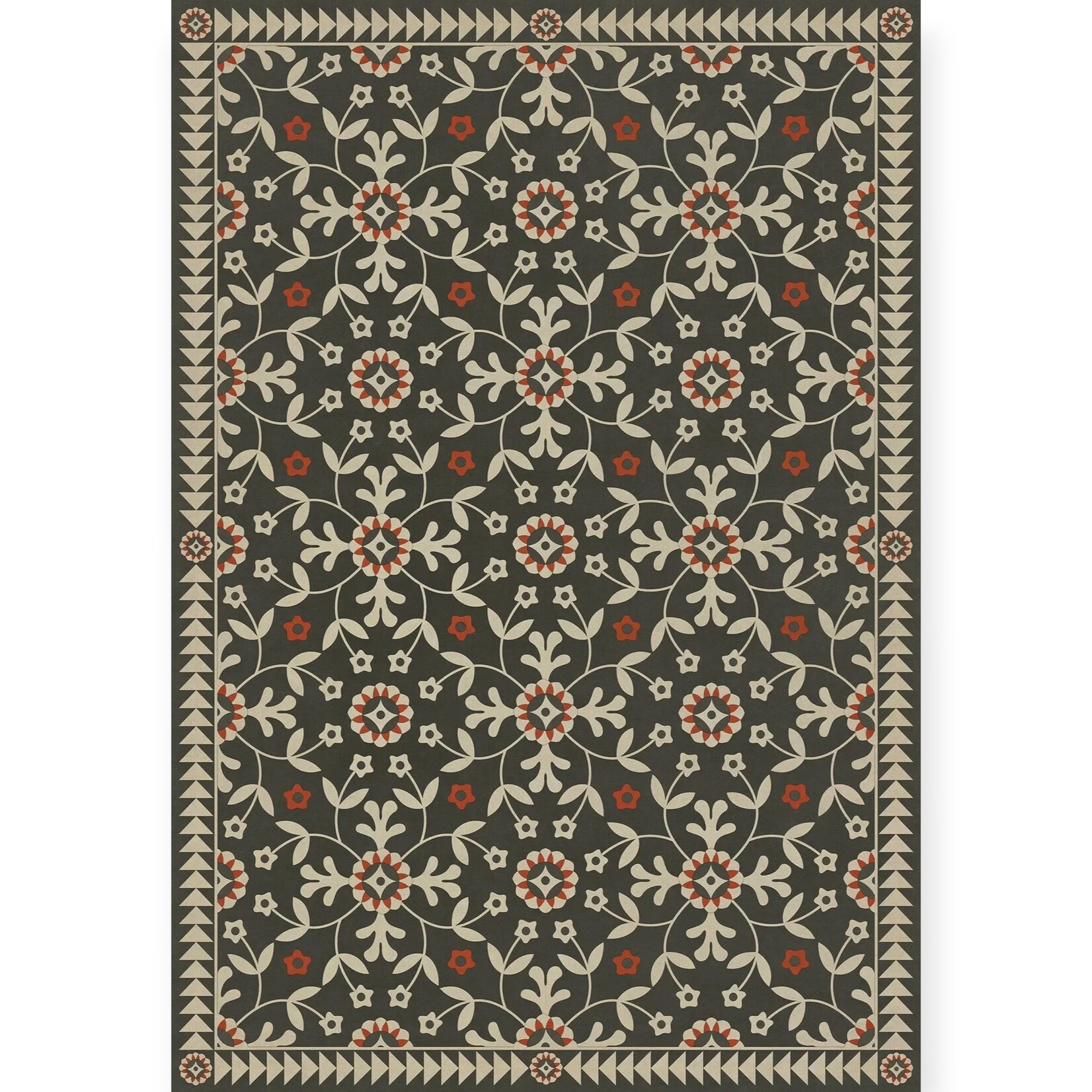 Whig Rose Vintage Vinyl Floorcloths