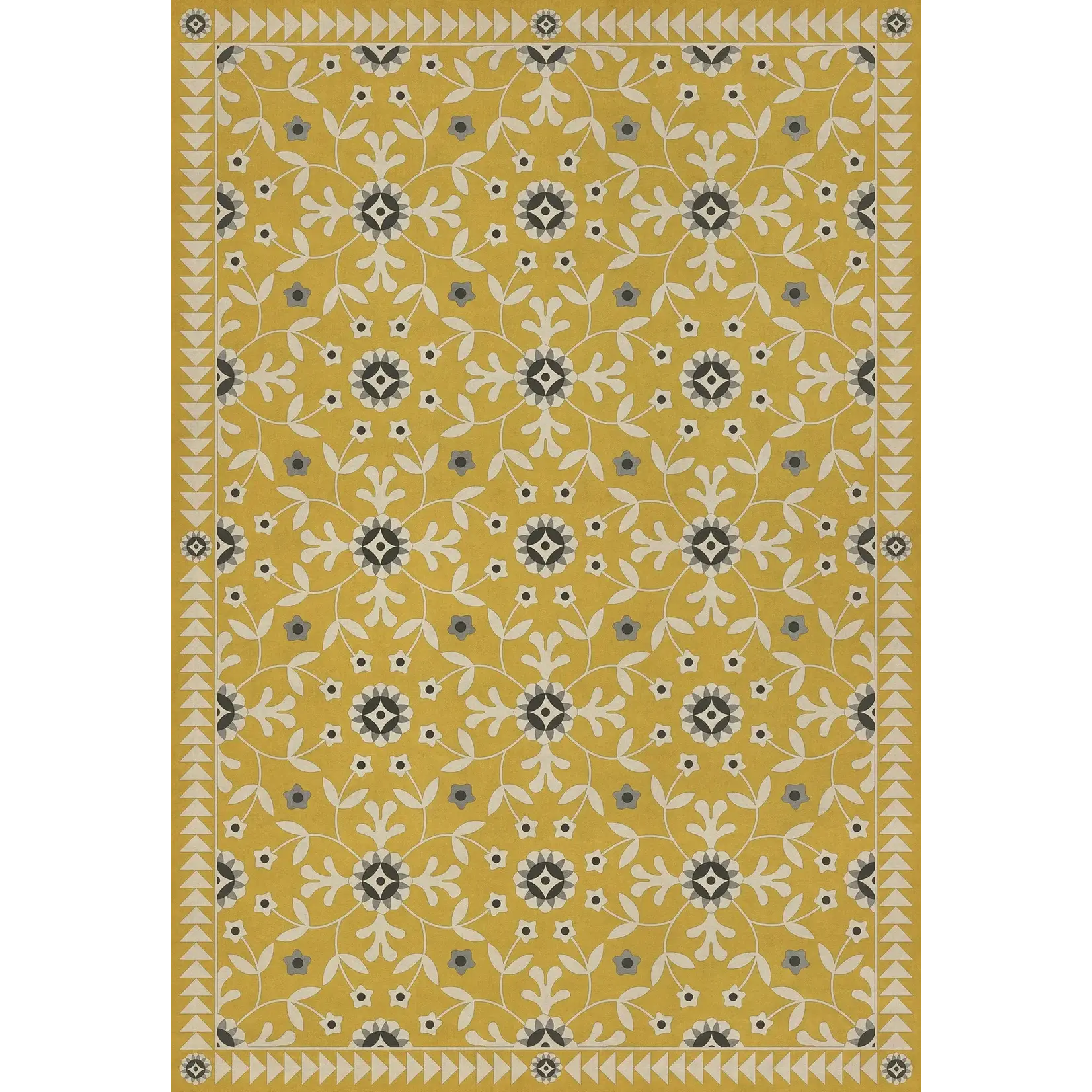 Whig Rose Vintage Vinyl Floorcloths