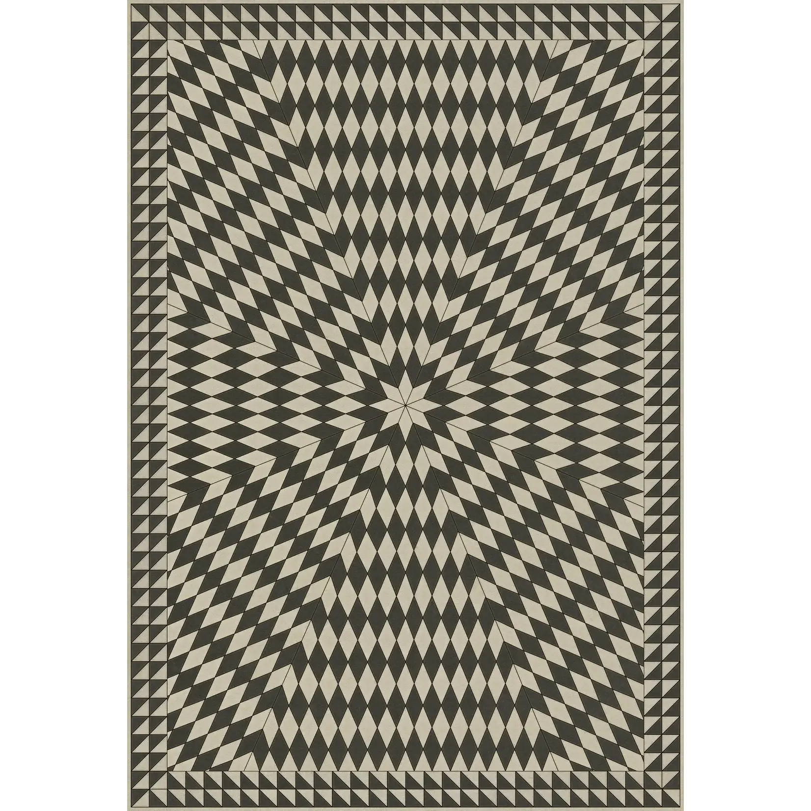 Sunburst Vintage Vinyl Floorcloths