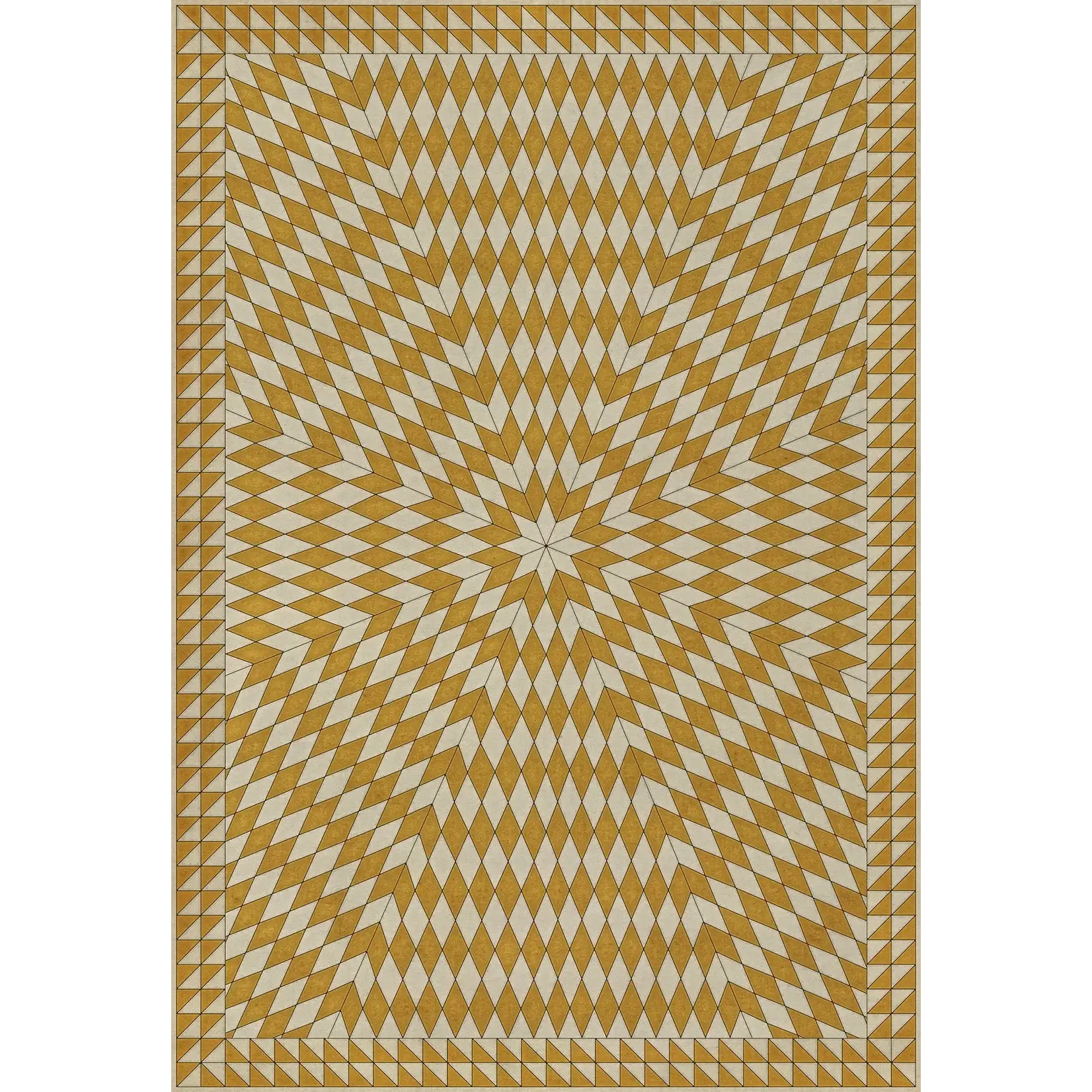 Sunburst Vintage Vinyl Floorcloths