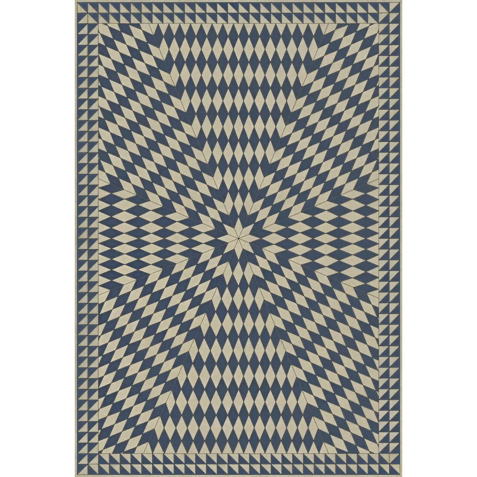 Sunburst Vintage Vinyl Floorcloths