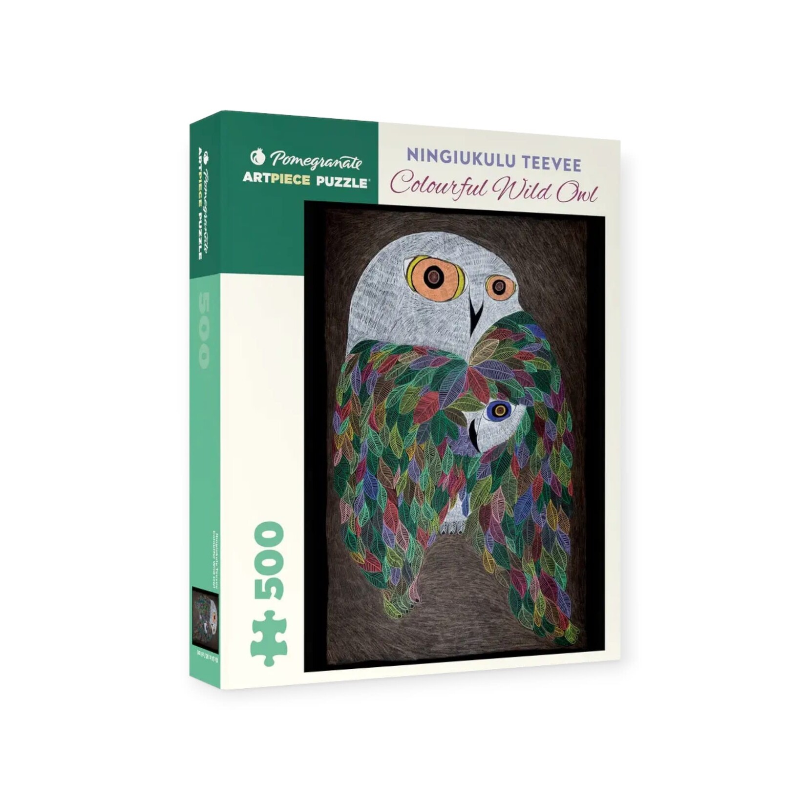 Pomegranate Communications Ningiukulu Teevee: Colorful Wild Owl 500pc Puzzle