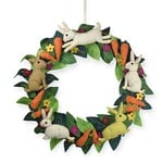 Stitch By Stitch Wreath of Rabbits & Carrots