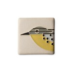 Motawi Tileworks Warbler Tile Bone