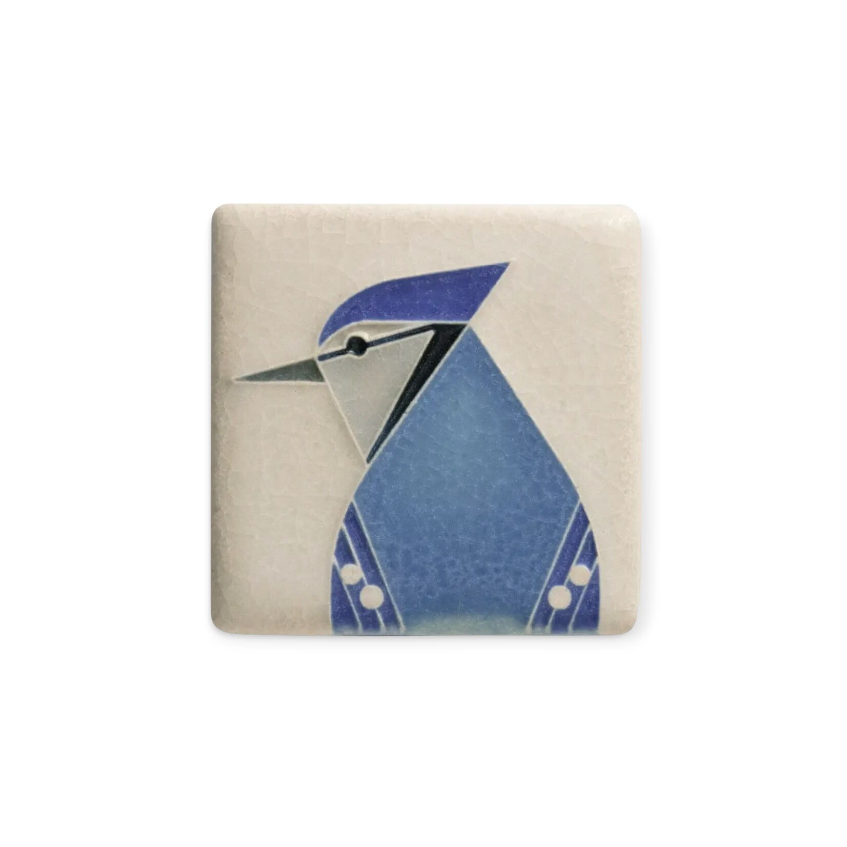 Motawi Tileworks Blue Jay Tile Bone