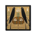 Motawi Tileworks Songbirds Tile Golden