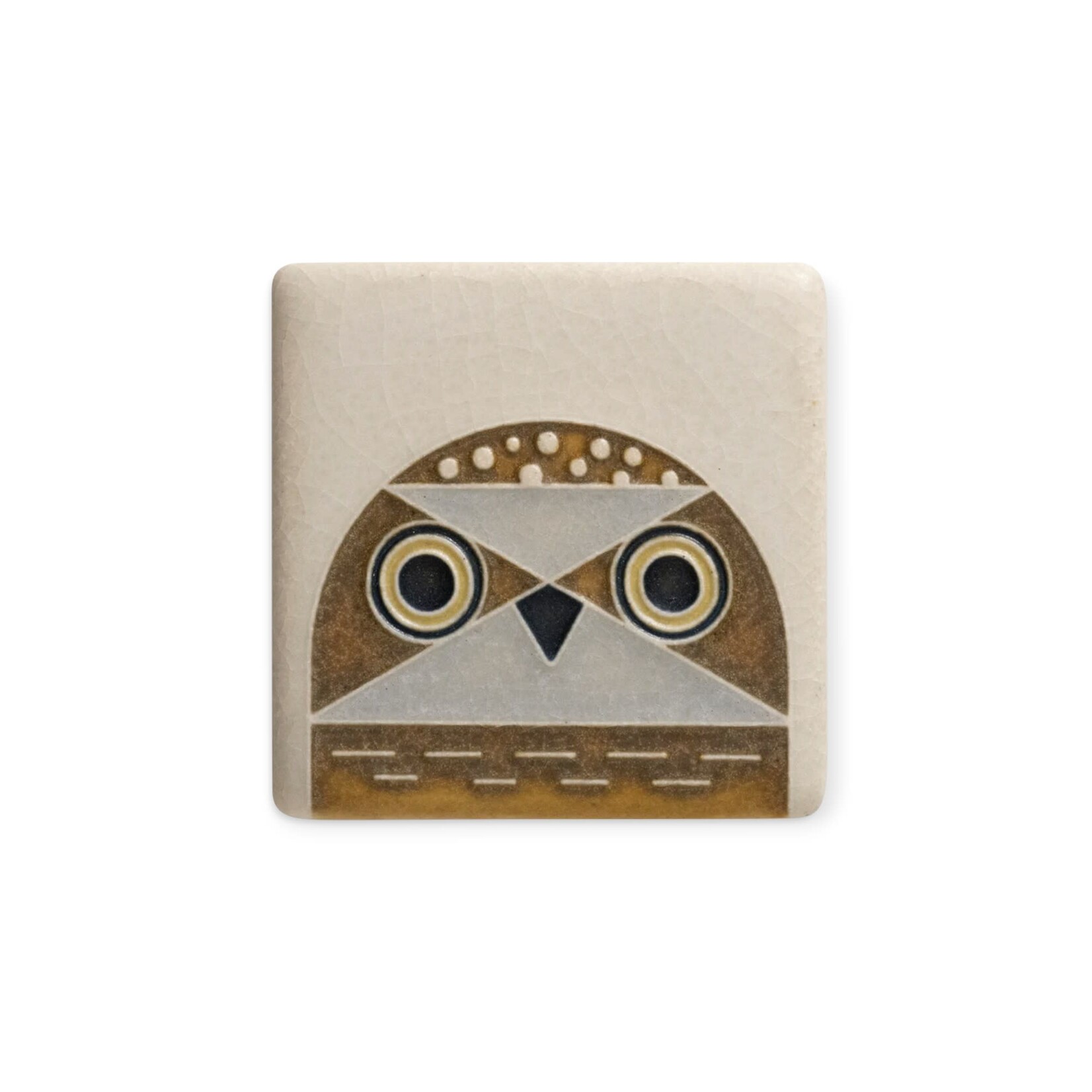 Motawi Tileworks Owlet Tile Bone