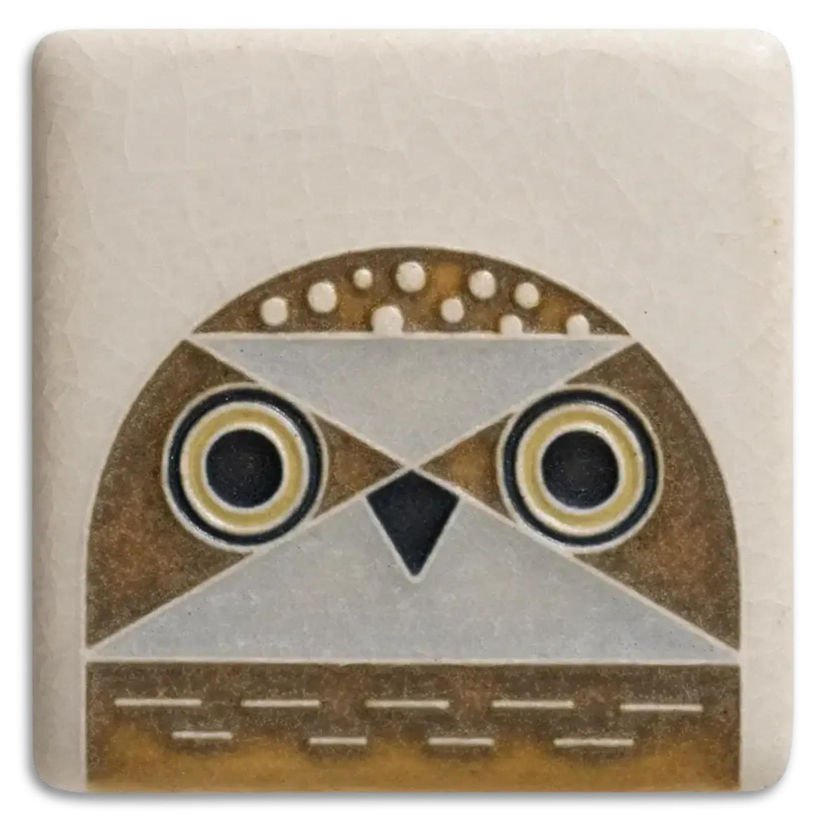 Motawi Tileworks Owlet Tile Bone